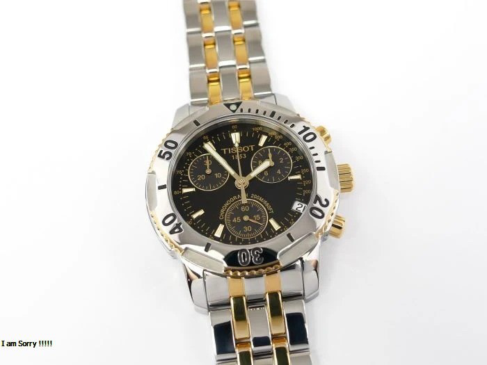 Tissot T-Sport PRS200 Chronograph Black Dial