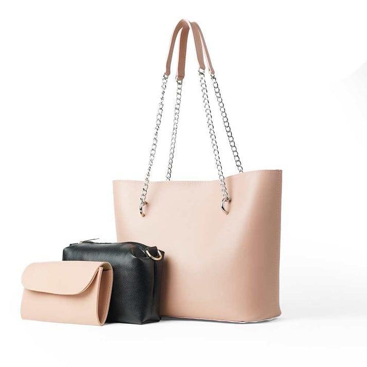 Women's PU Leather Hand Bag set