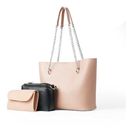 Women's PU Leather Hand Bag set