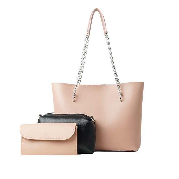 Women's PU Leather Hand Bag set