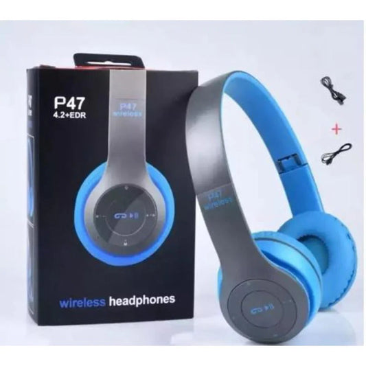 Wireless Headphones, P47 Bluetooth Foldable Headset with Microphone