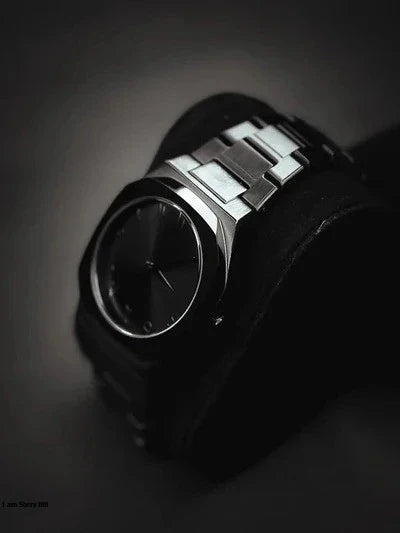 Black Arabic Stainless Steel Aura Watch high weight