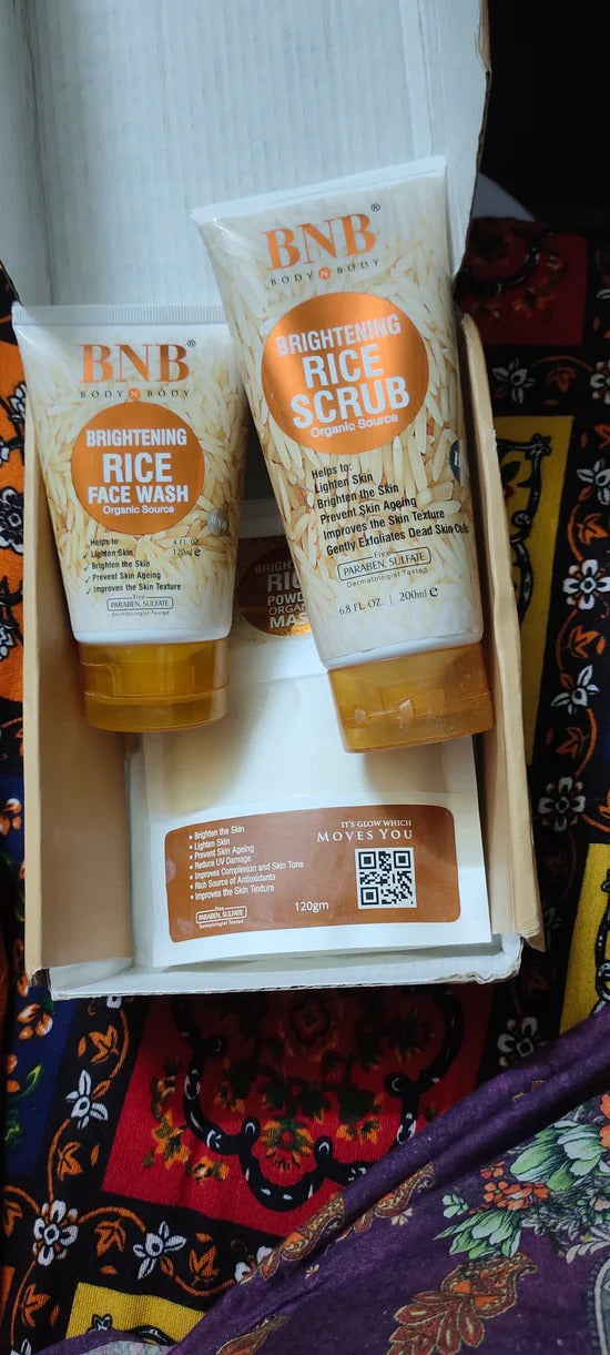 Rice Extract Facial Kit For Bright & Glowing Skin