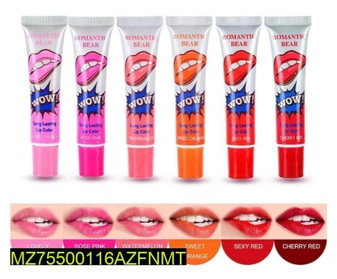 High Pigmented Peel Off Lip Gloss, Pack of 6