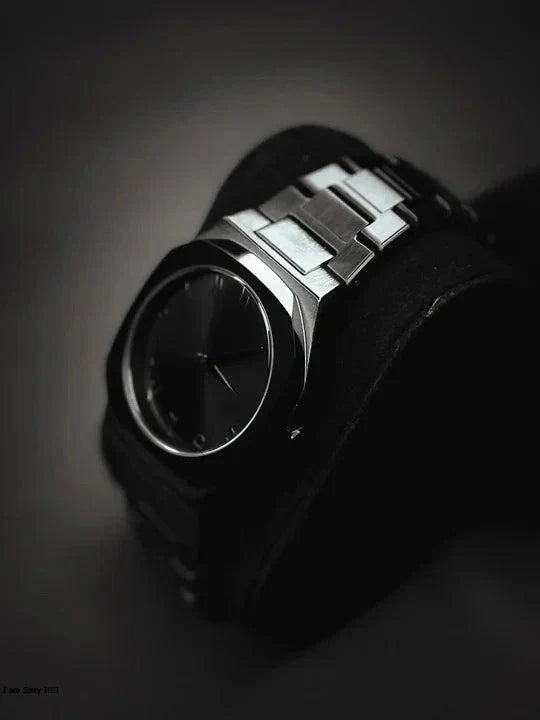 Black Arabic Stainless Steel Aura Watch high weight